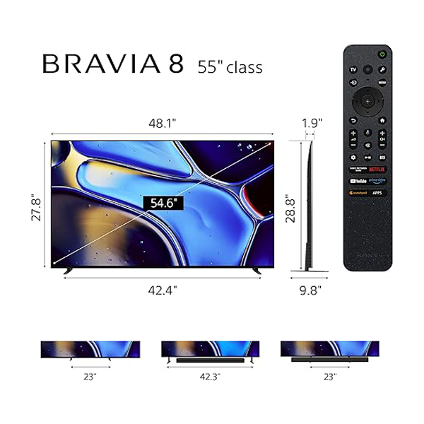 Buy Sony Bravia 8 Series 55 Inch 139 cm K-55XR80 OLED 4K Ultra HD TV