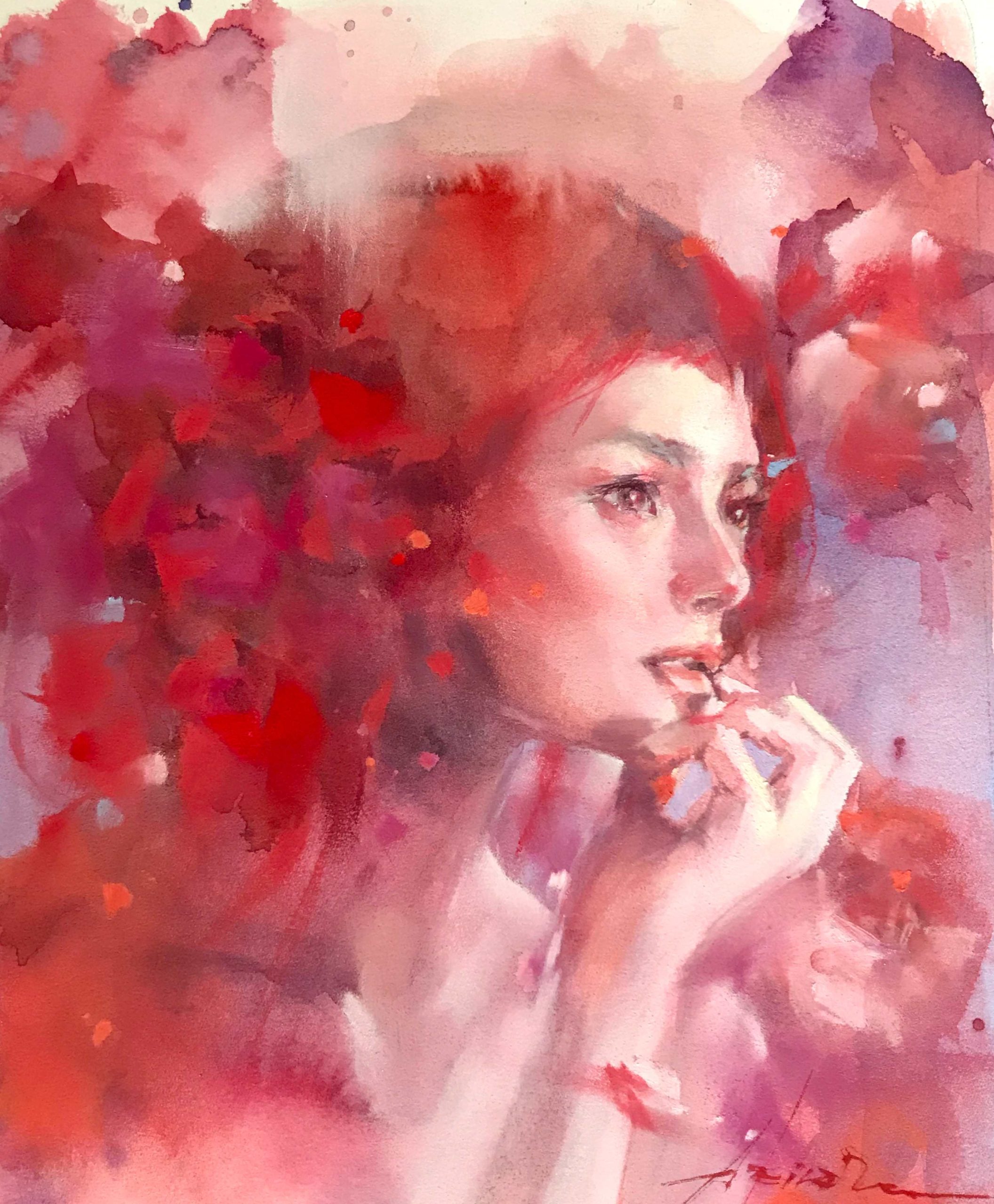 おしゃれな人物画を飾りたいなら。村田旭の水彩×パステルの「混合技法