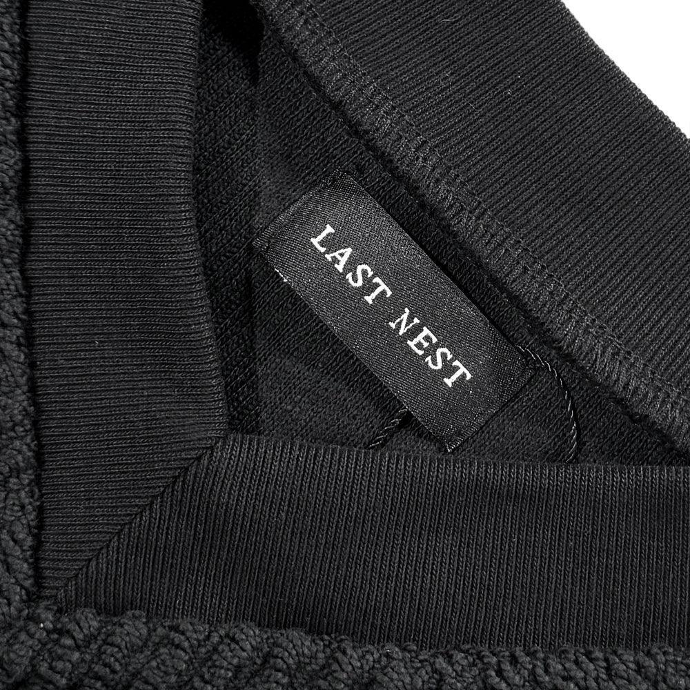 LAST NEST(ラストネスト)商品ページ - Logo Emb Knit Vest - Black