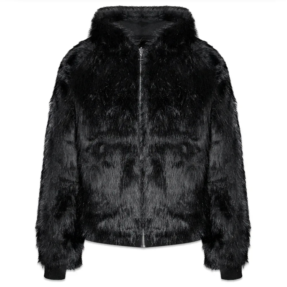 LAST NEST(ラストネスト)商品ページ - Reversible Fur Hoodie - Black