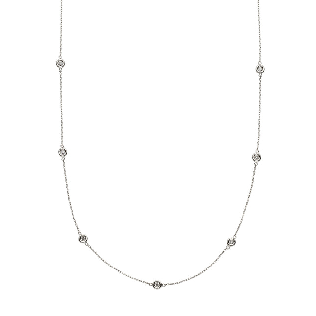 APVN198945DI ダイヤモンド セルクル ステーション ネックレス 0.14ct