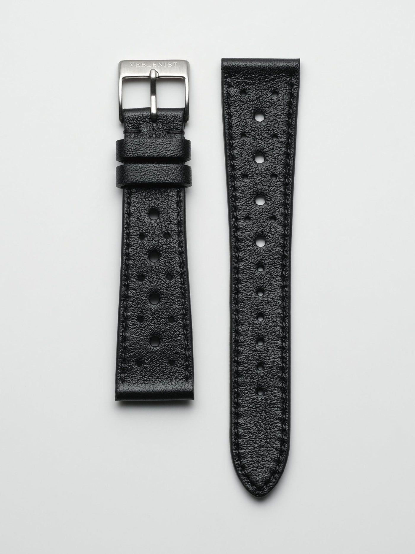 Black Racing Leather Watch Strap | Veblenist – VEBLENIST