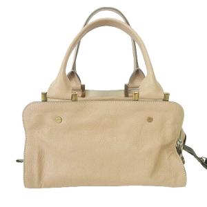 パディントン ハンドバッグ 南京錠 レザー べージュ（2024/11/05買取