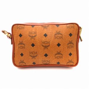 ショルダーバッグ 皮革 レザー ロゴ 茶 ブラウン（2024/10/24買取