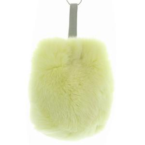 フォックスファーバッグ ハンドバッグ イエロー（2022/06/08買取