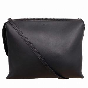 ドローストリングポーチ ショルダーバッグ レザー 黒（2022/08/08買取