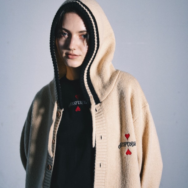 KNIT BUTTON HOODIE | HYSFORM™ | VERTICAL GARAGE OFFICIAL ONLINE