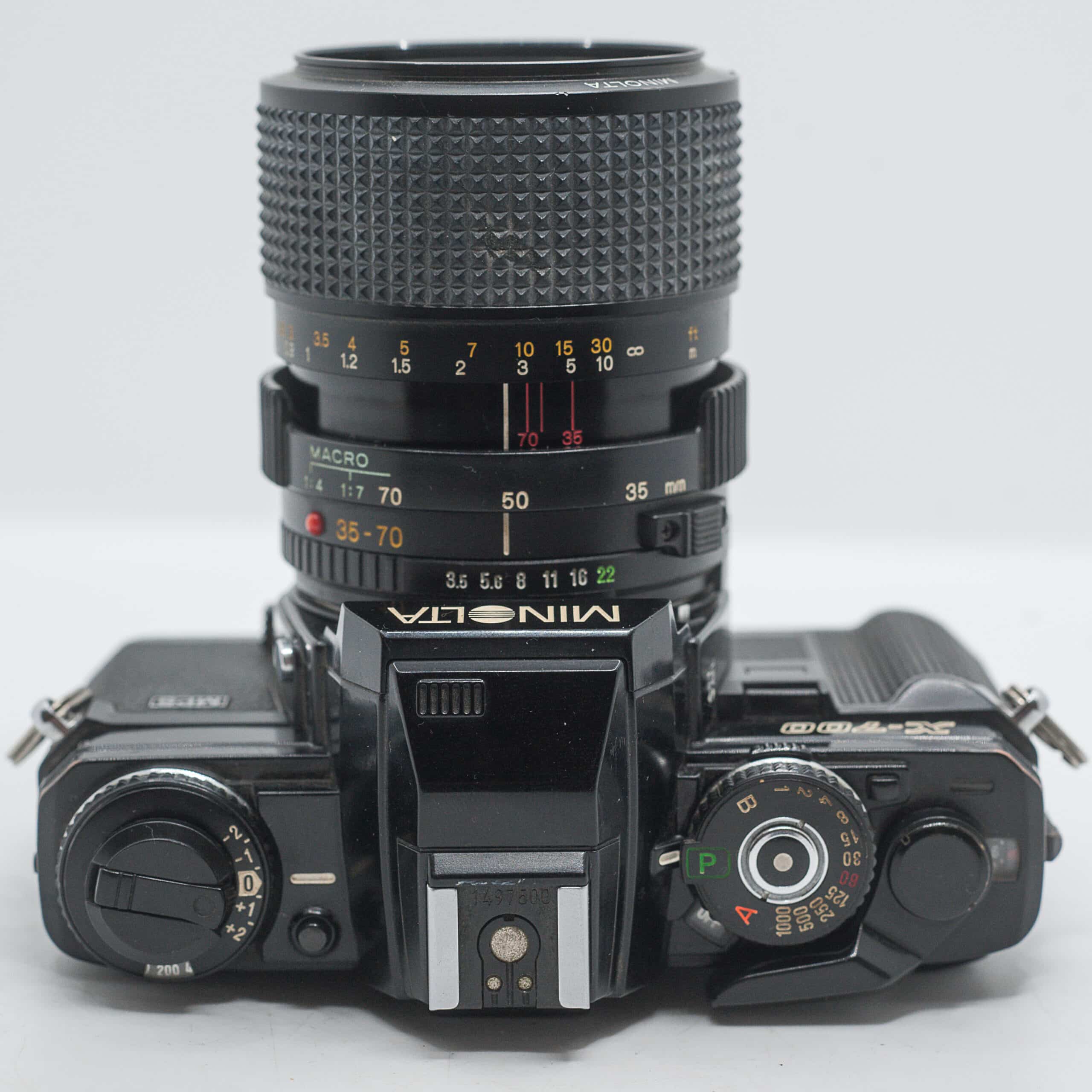 Minolta X-700 with MD 35-70mm F3.5 Macro Lens, Tested & Clean