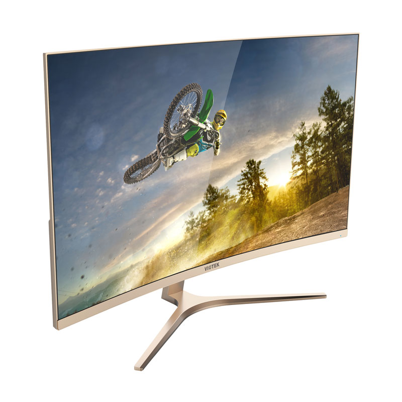 Curved Monitor: VIOTEK GN32Q 32” 144Hz 1440P Gaming Monitor - Viotek