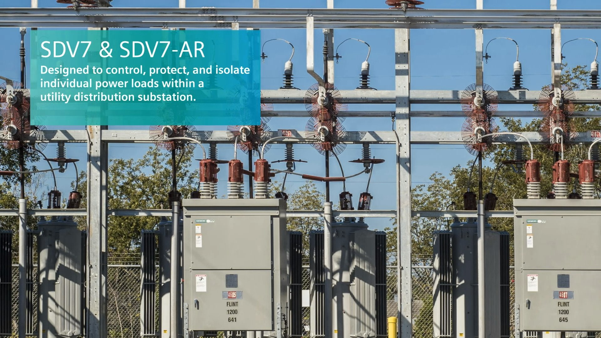 SDV7 outdoor distribution circuit breakers | Siemens