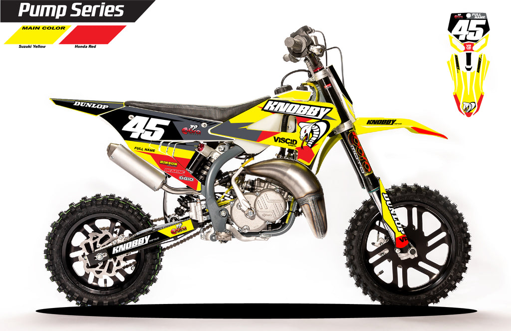 COBRA Graphics- Pump Series Yellow/Red – Viscid Design Co.