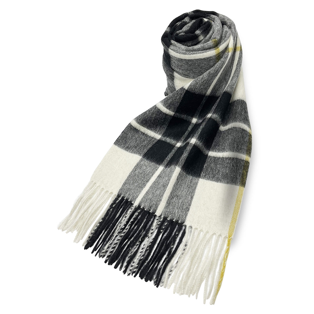 CashmereBlend チェックストール TartanCheck White タータンチェック