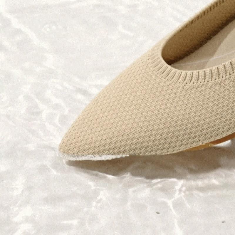 Aria 5°] ポインテッドトゥ 撥水加工 フラットシューズ – VIVAIA JAPAN