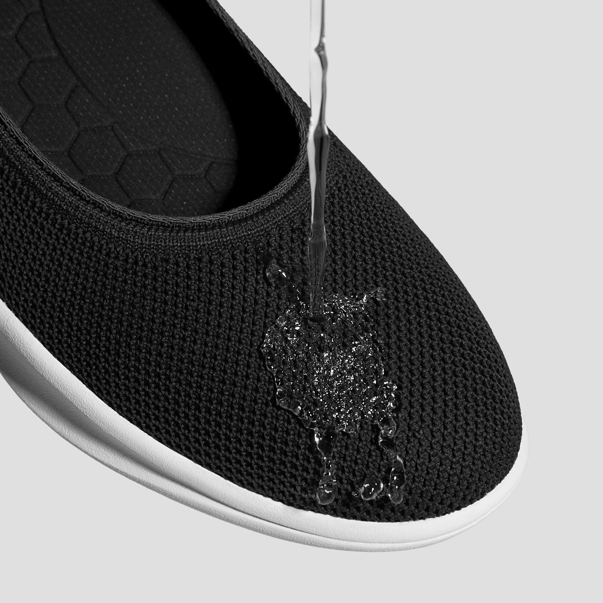 Walker Pro Izabel] 撥水加工 ラウンドトゥ スニーカー フラット