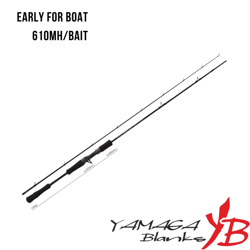 Baitcasting Rod Yamaga Blanks Early for Boat 610MH/Bait - Buy at