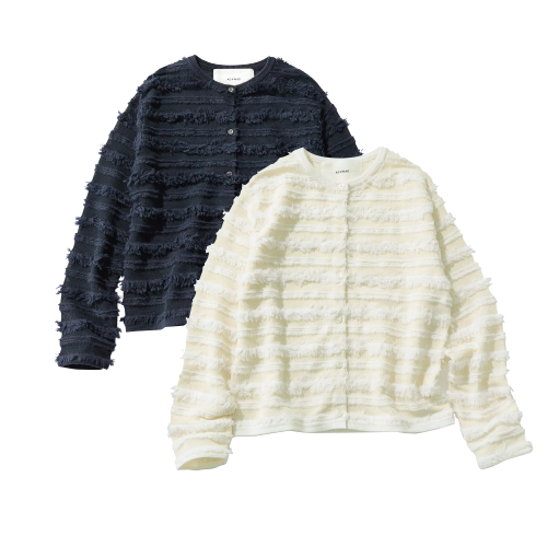 no.09 ADAWASのフリンジニットカーディガン【NEW STANDARD BOOK