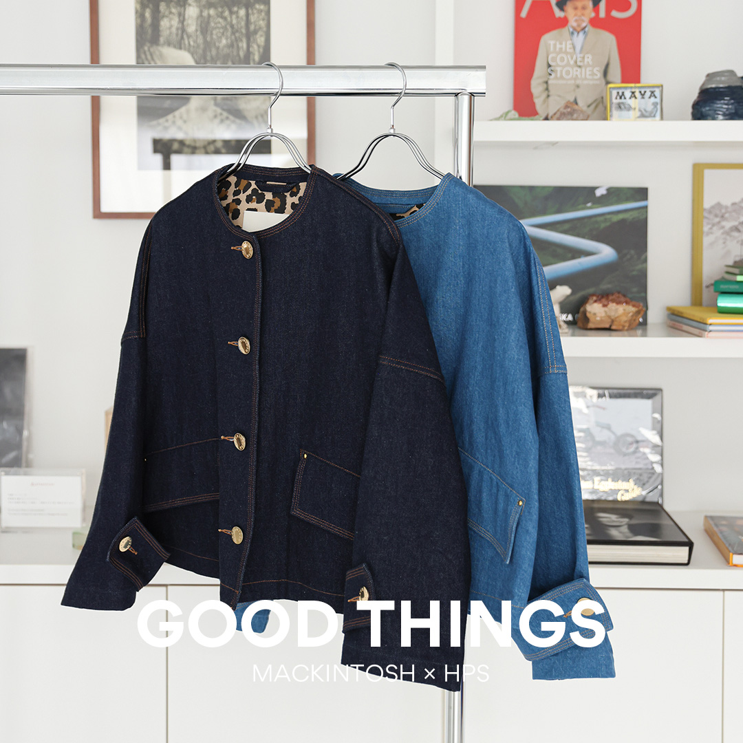 MACKINTOSH】HUMBIE NO COLLAR DENIM JACKET | GOOD THINGS Vol.46