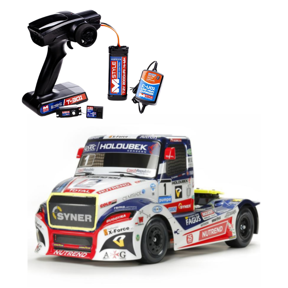 Tamiya Buggyra Fat Fox (Freightliner) - TT-01E + RC Equipment