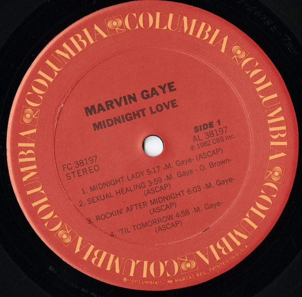 Marvin Gaye - Midnight Love LP 1982 US Columbia Sexual Healing