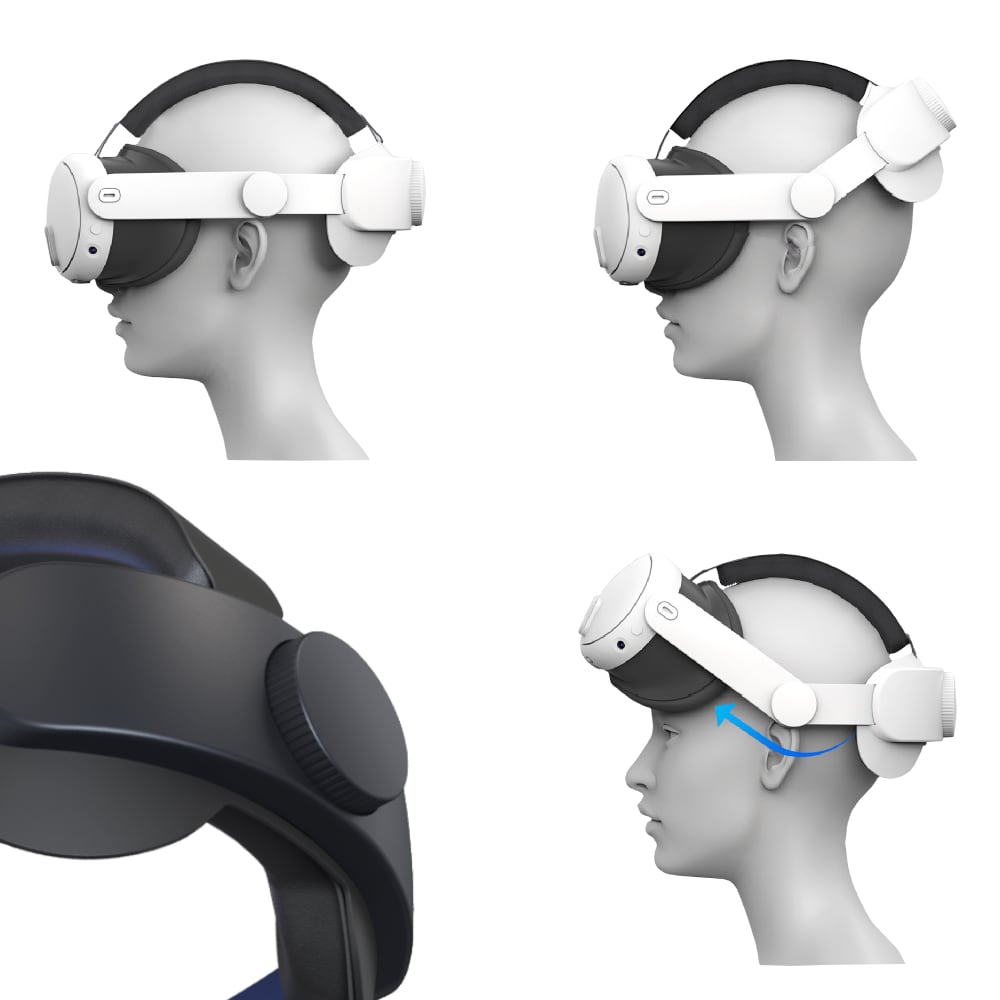 着脱数秒 Meta Quest 3用ヘッドストラップ新製品 「HMDダイヤル