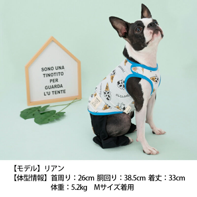 牛さんプリントタンク XS/S/M/L/XL/XXL TINOTITO -ティノティート- 犬