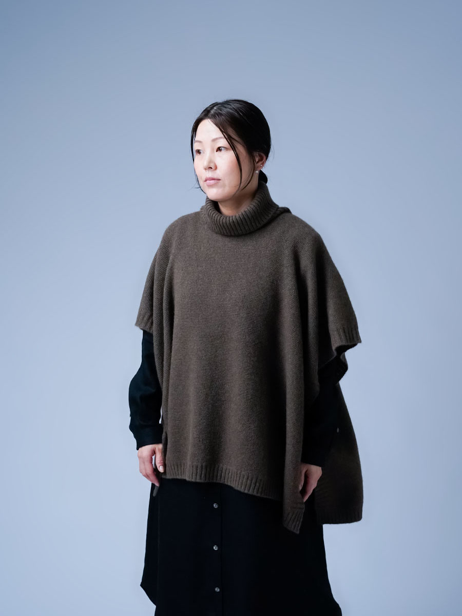 数量限定 ヤク100％ 優しい贅沢な時間を過ごす フリーサイズ ポンチョ