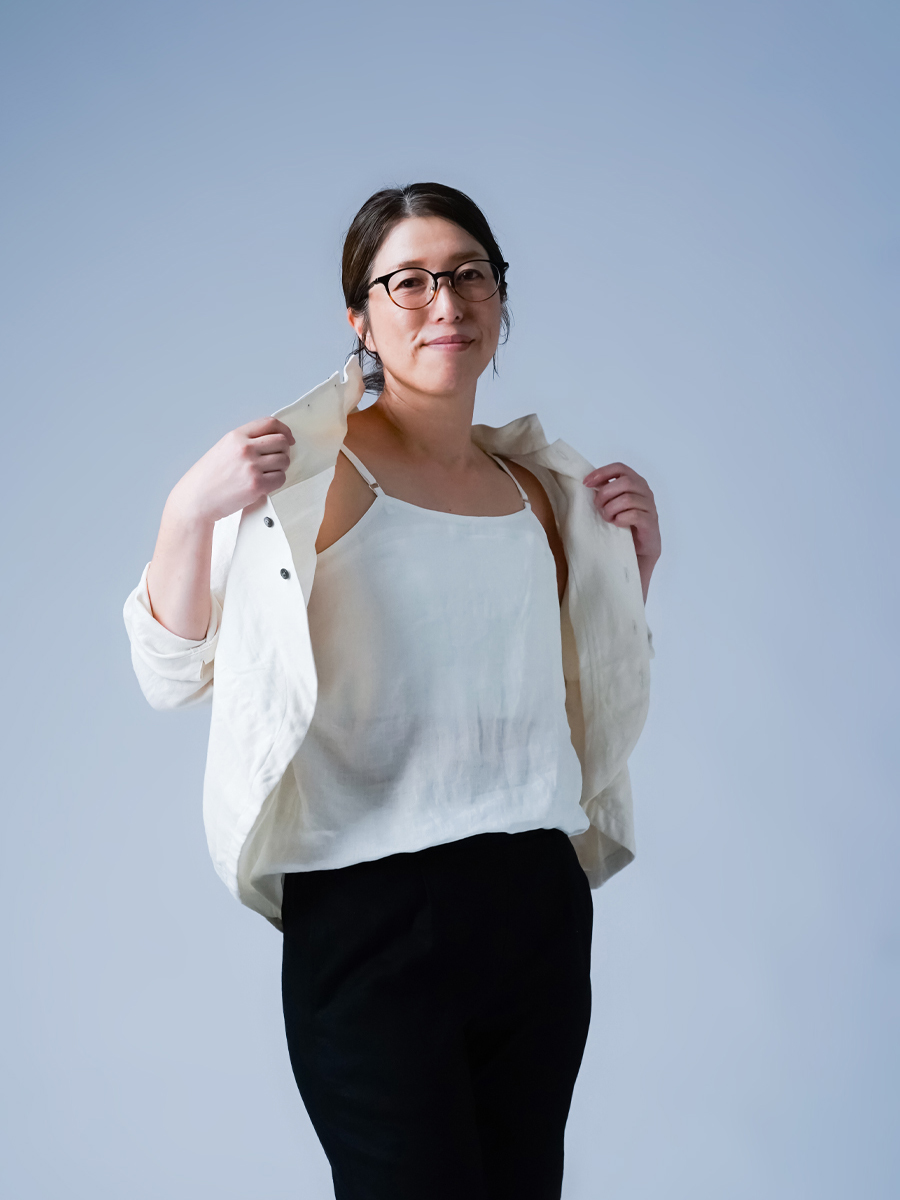 リネンキャミソール】下着をつけずに快適に過ごせる トッキノン