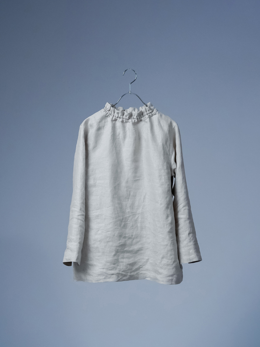 リネントップス】プレミアムリネン タートル トップス 薄地