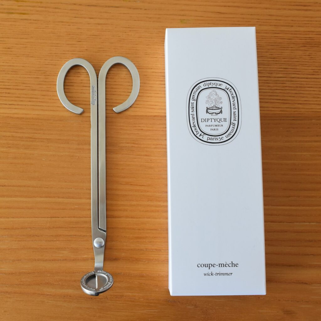 Diptyque 】キャンドルの芯をカットする芯切りハサミがちょっと便利