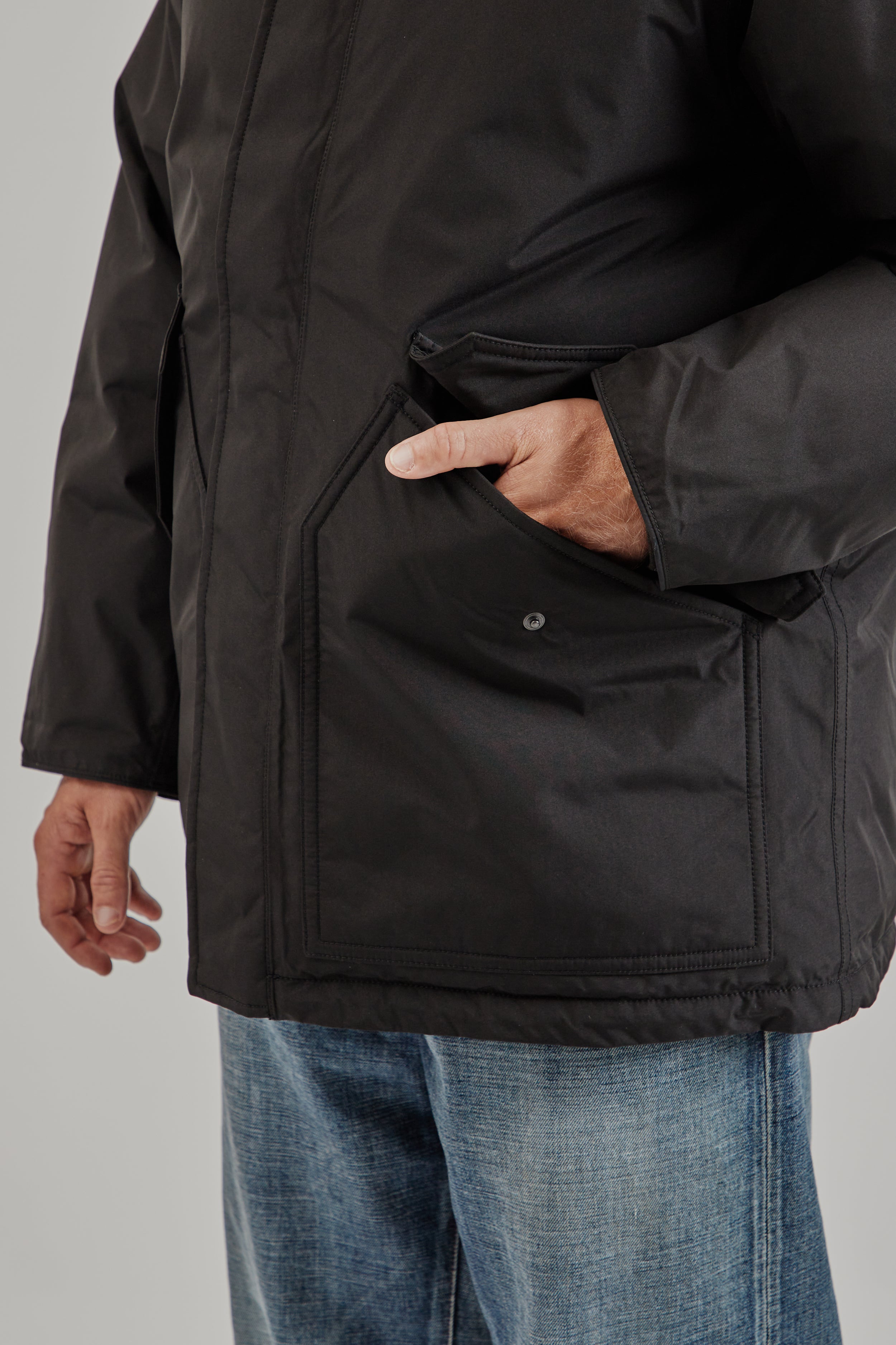 Nanamica Gore-Tex Down Coat - Black | Wallace Mercantile Shop
