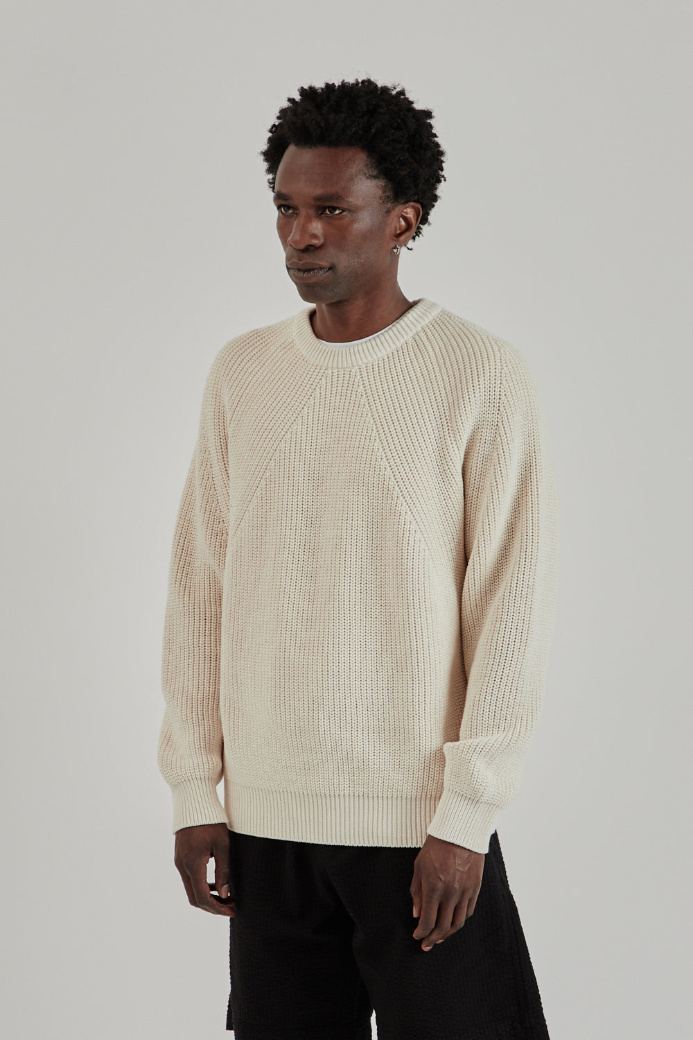BATONER Signature Crew Neck - Ivory | Wallace Mercantile Shop