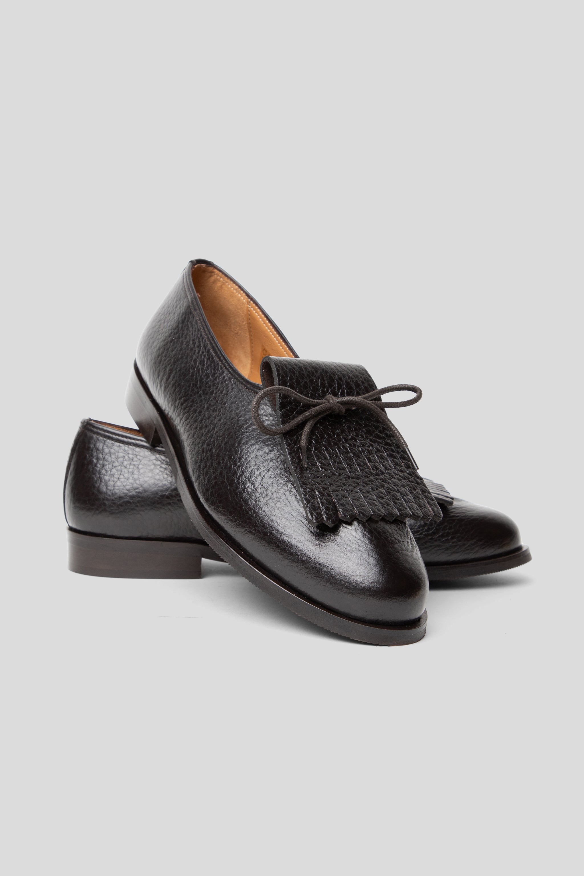 Jacques Soloviere Matt Kilt New Shoe - Dark Brown | Wallace