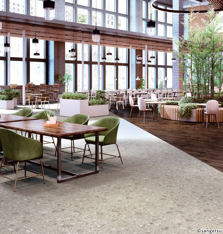 グロッサチェッポWF(グレー ストーンタイル サンゲツ KT2028 ) | WALLFLOOR