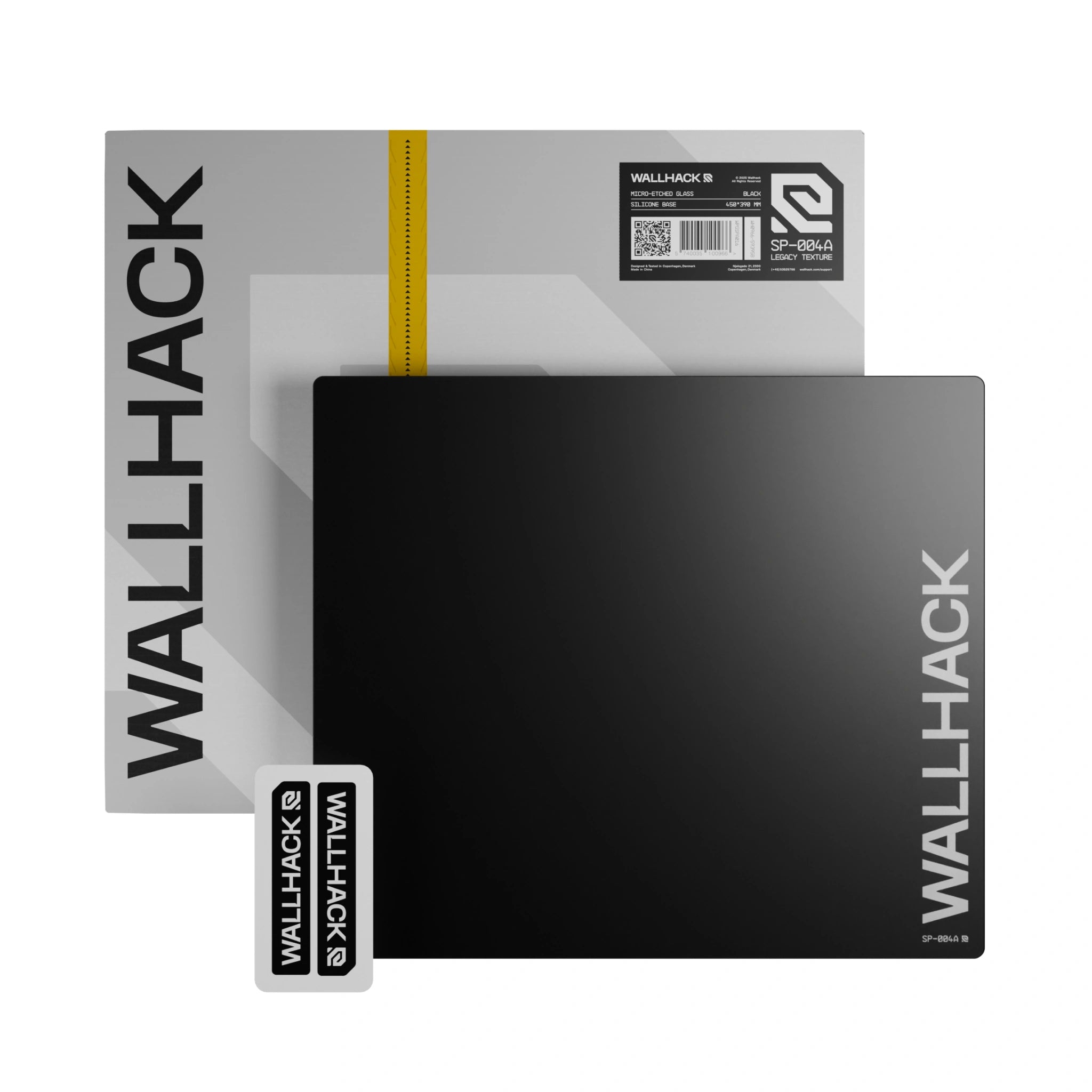 SP-004A Black Glass Gaming Mousepad | Wallhack