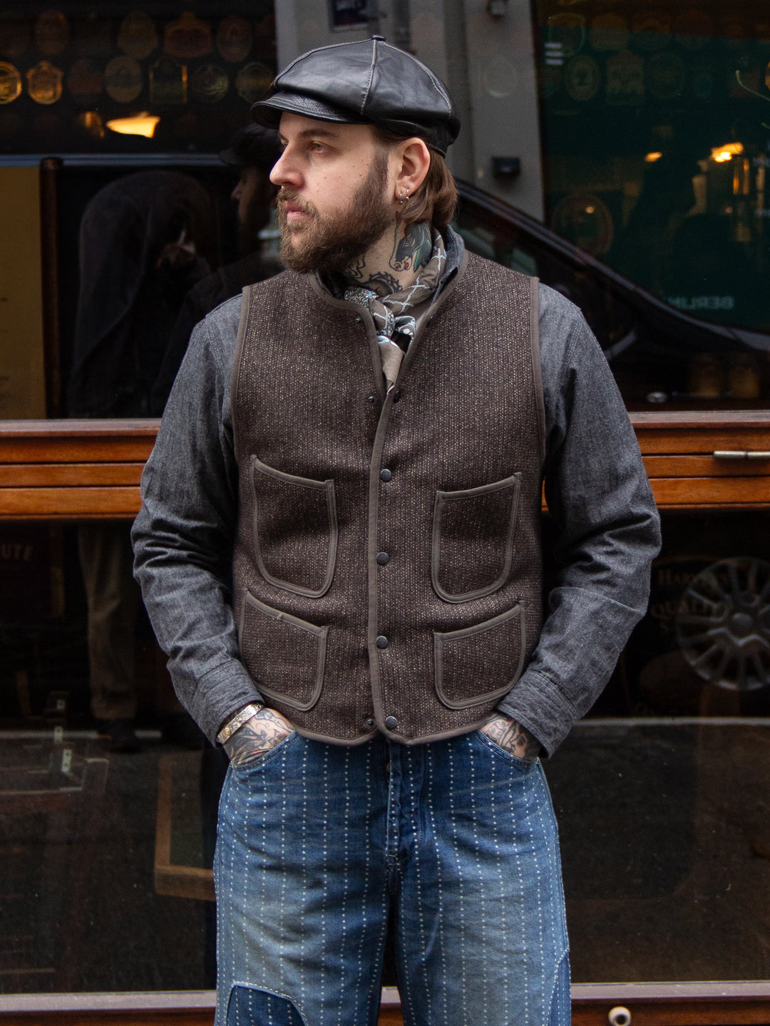 Brown`s Beach, Early Vest BBJ-001, Oxford Grey – Wardrobe 19