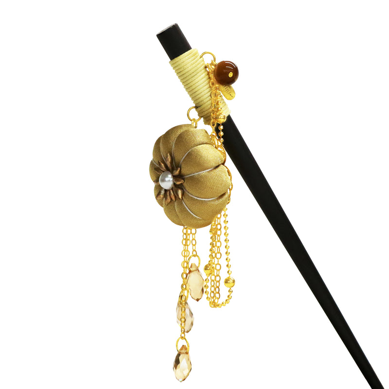 爛漫きくもち露雨一本簪｜普段使いの簪・ヘアアクセサリーブランド