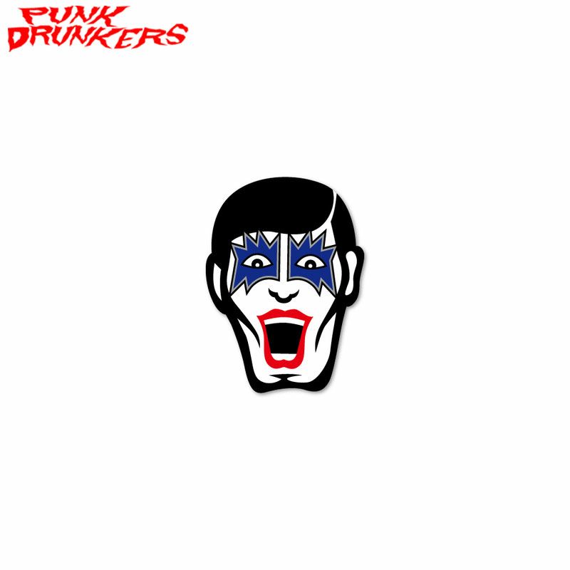 パンクドランカーズ PUNK DRUNKERS ステッカー / PKDSSあいつ (RED