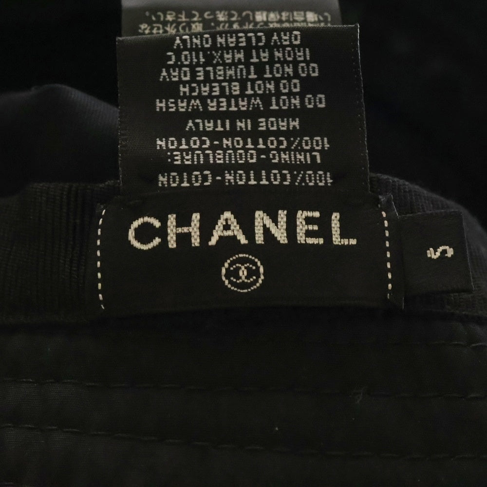 CHANEL(シャネル) ココマーク刺繍 コットン バケットハット ブラック