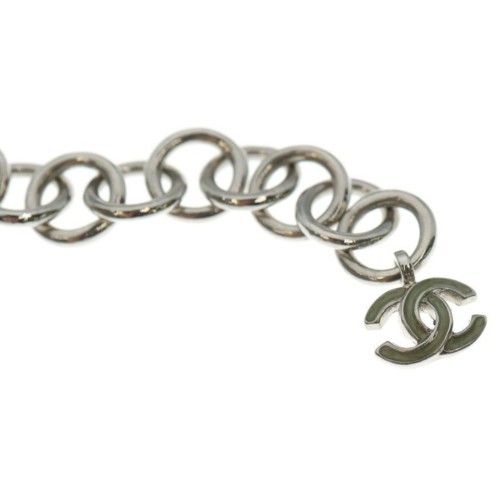 CHANEL(シャネル) カメリア チェーンベルト シルバー ラインストーン