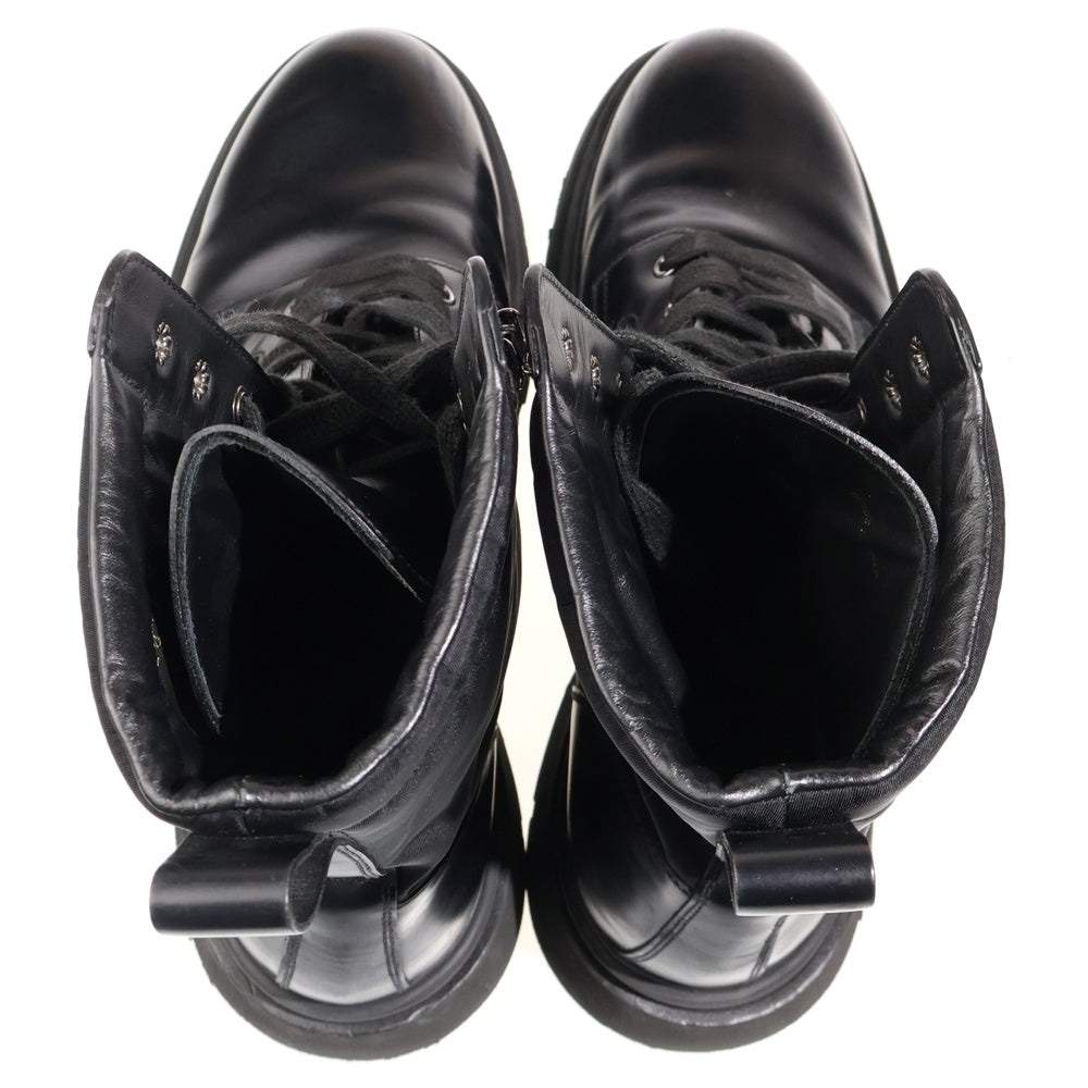 PRADA(プラダ) ブラッシュド ロイス レザーナイロン コンバットブーツ