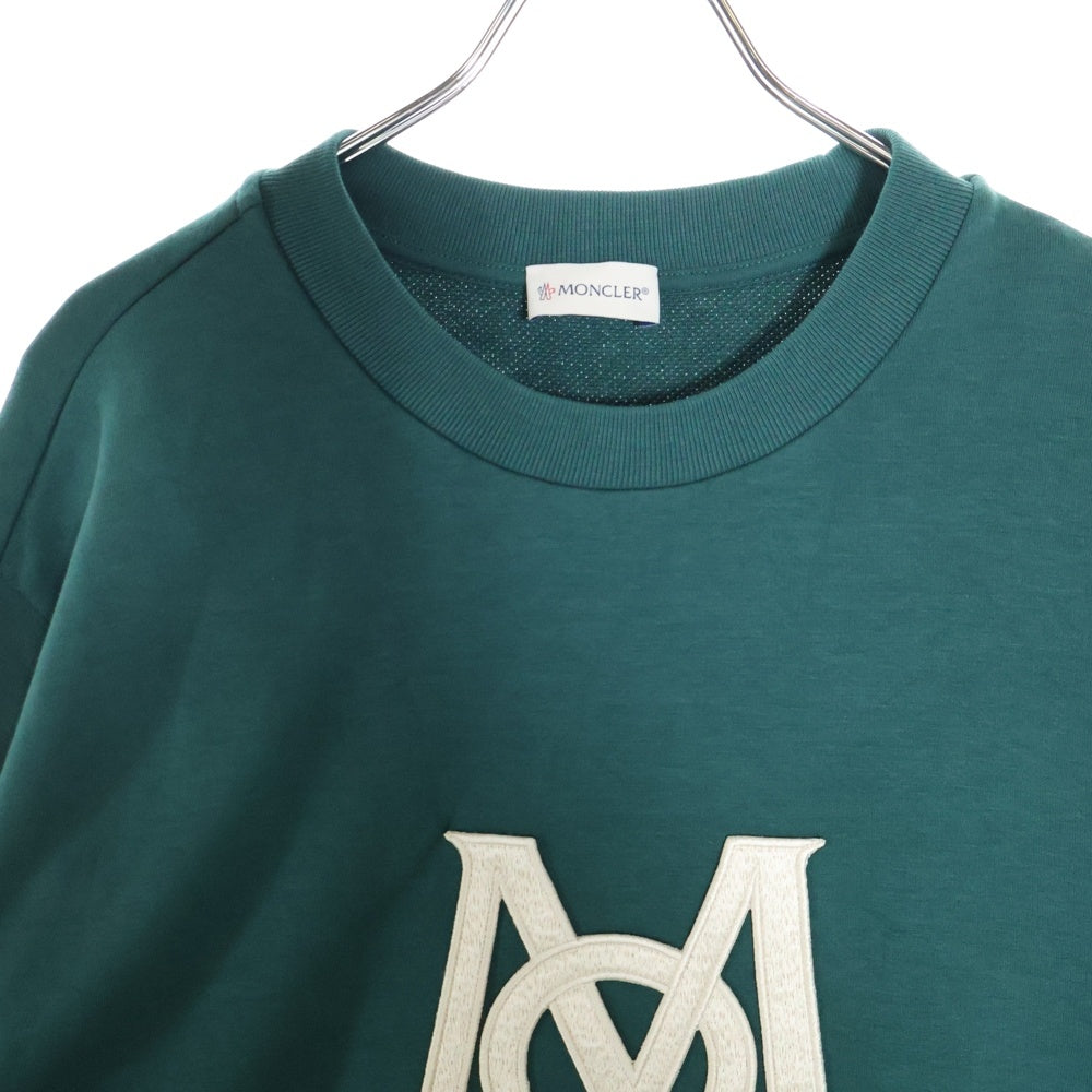 MONCLER(モンクレール) 23AW FELPA GIROCOLLO ロゴ刺繍 クルーネック