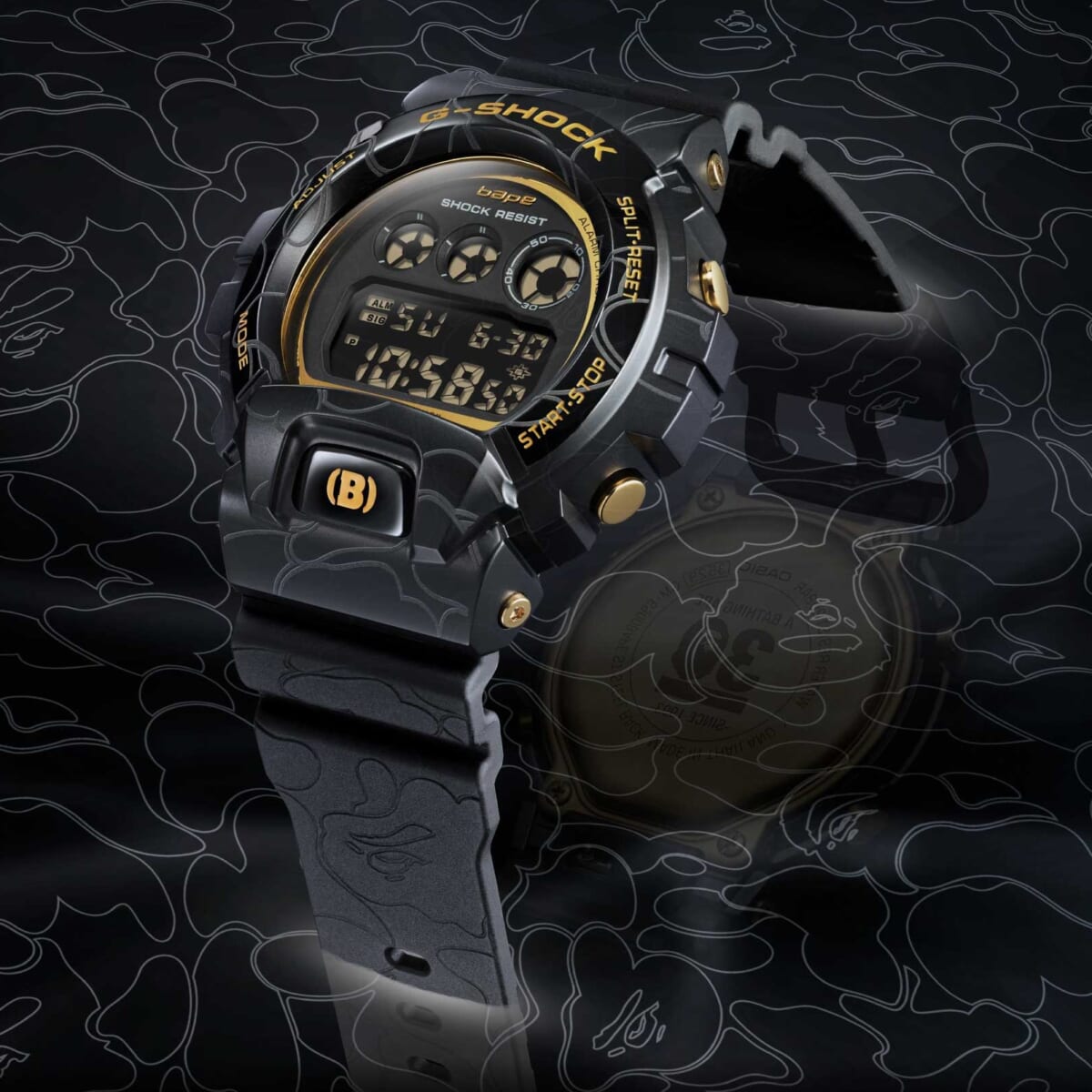 G-SHOCKがカモフラ柄に A BATHING APE®︎ 30周年記念モデルが発売