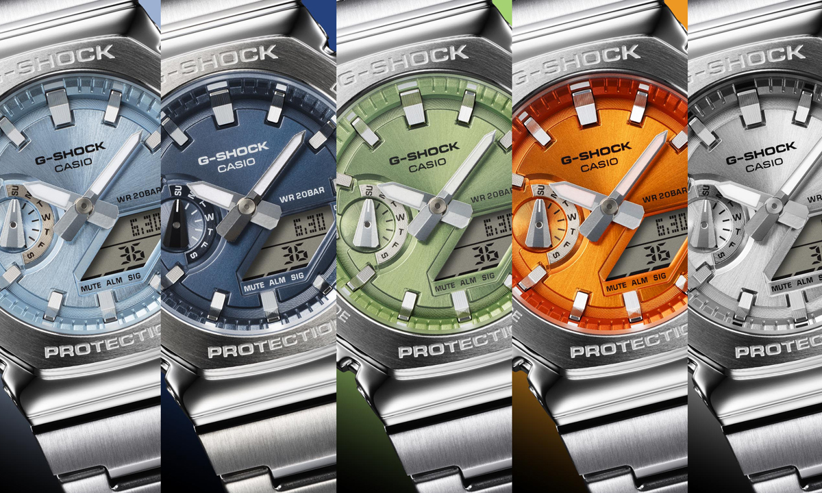 G-SHOCK】スリムなオクタゴンケースにカラー文字盤で個性をアピール