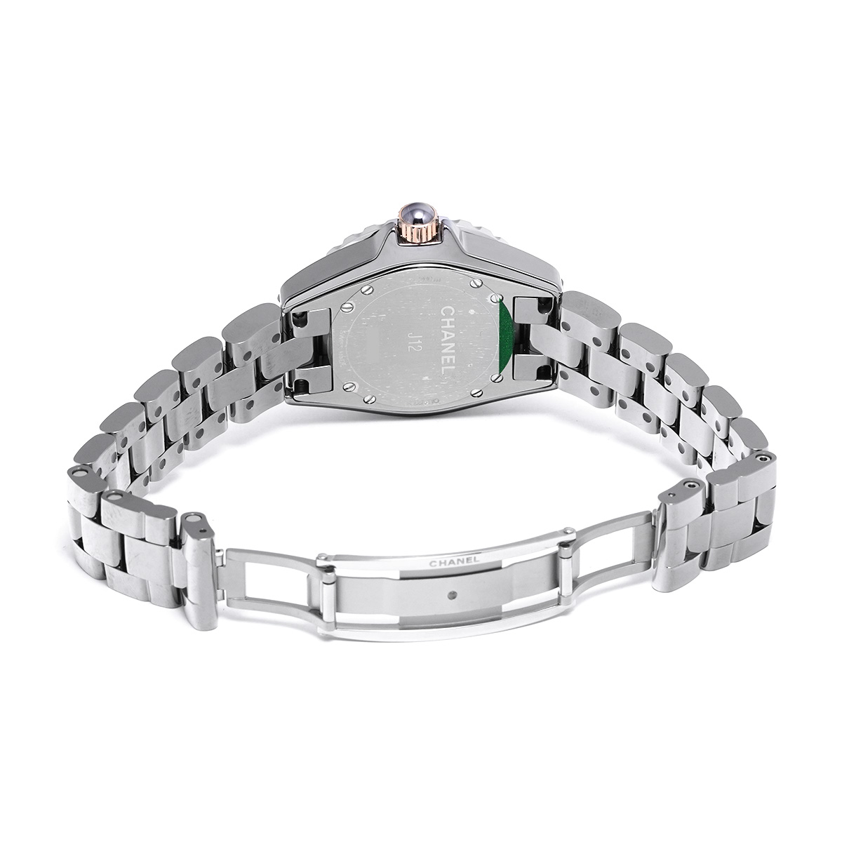 シャネル J12 クロマティック 33MM H4197 グレー メンズ 時計 【中古