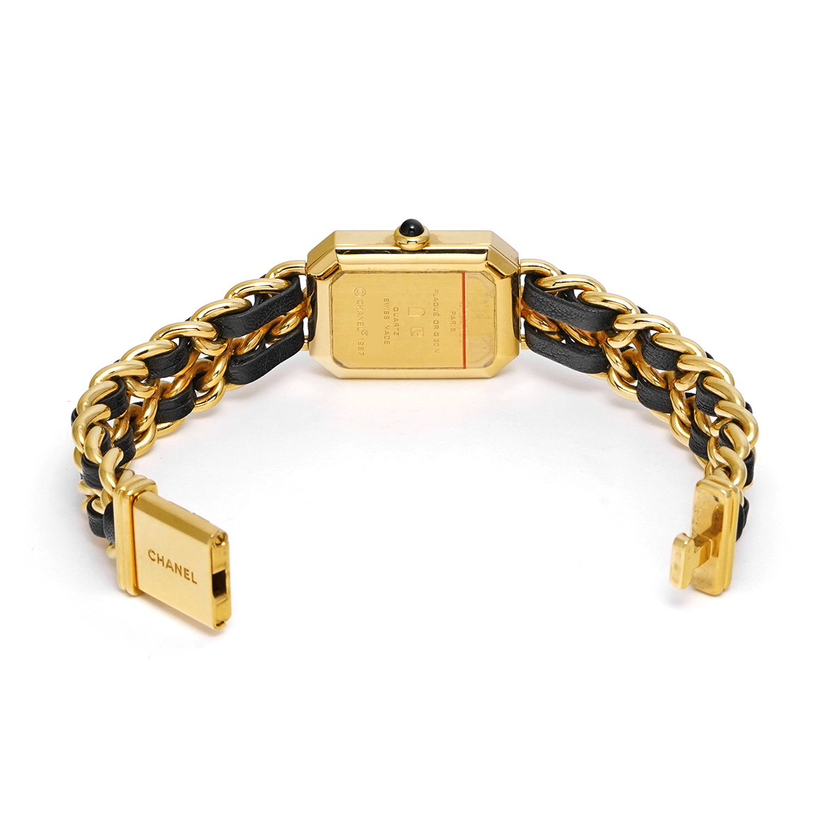 シャネル プルミエール M H0001 ブラック レディース 時計 【中古