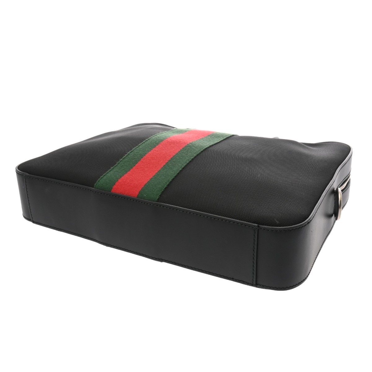 グッチ シェリーライン GGスプリーム ビジネスバッグ ブラック