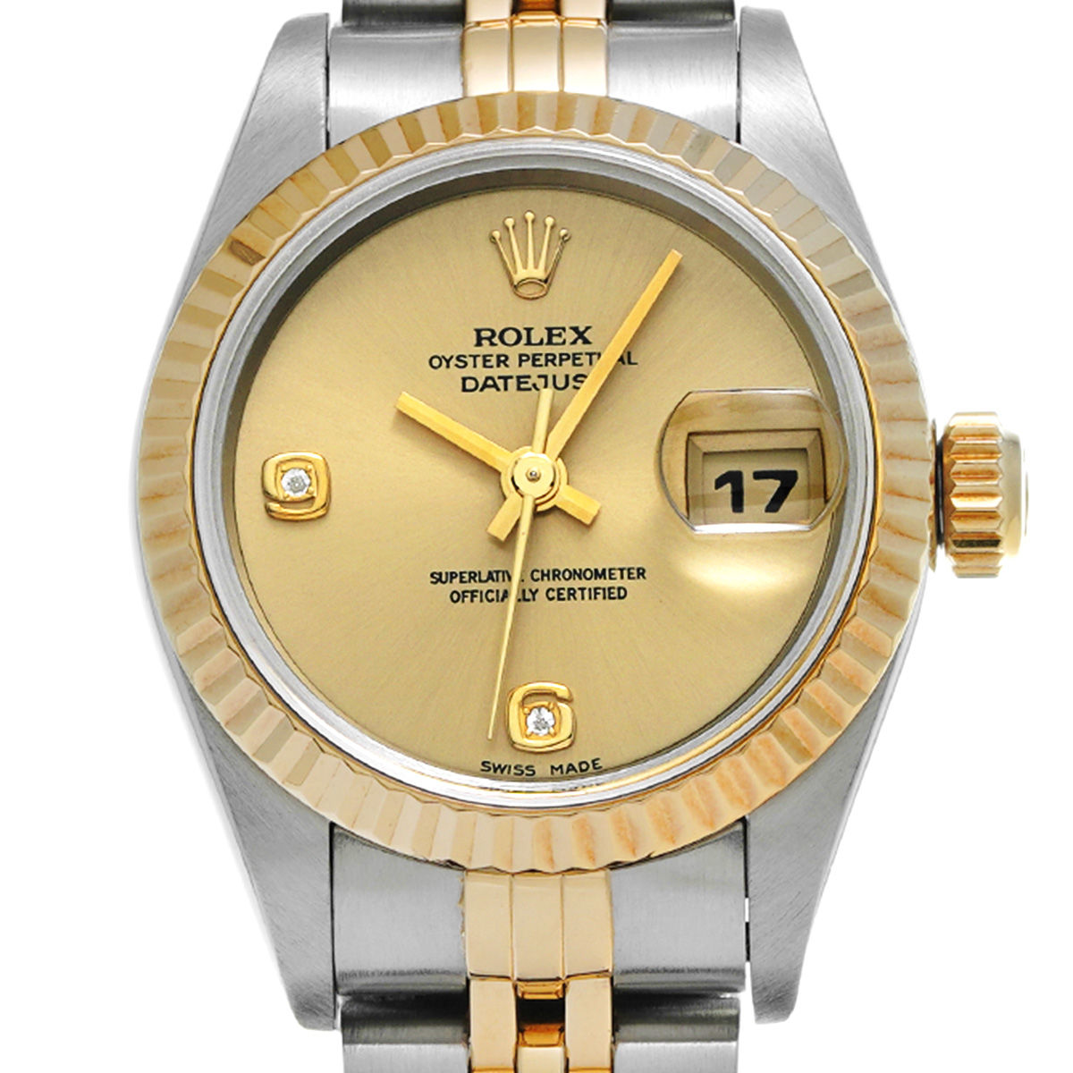 ロレックス デイトジャスト 69173 2BR シャンパン/ダイヤモンド