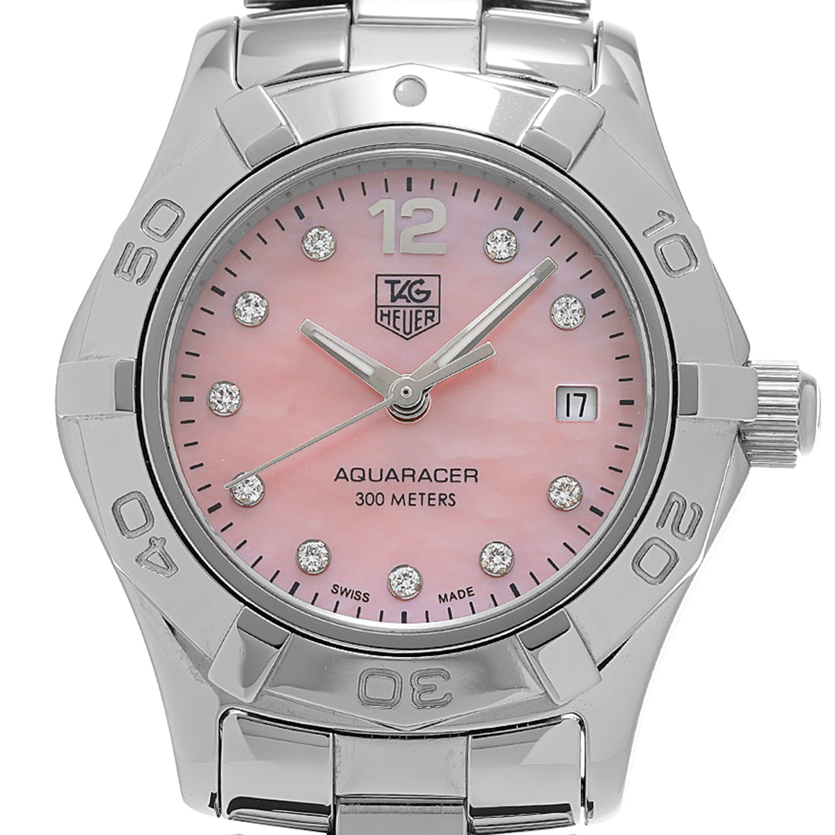 タグ ホイヤー アクアレーサー クォーツ WAF141A.BA0813 ピンクシェル
