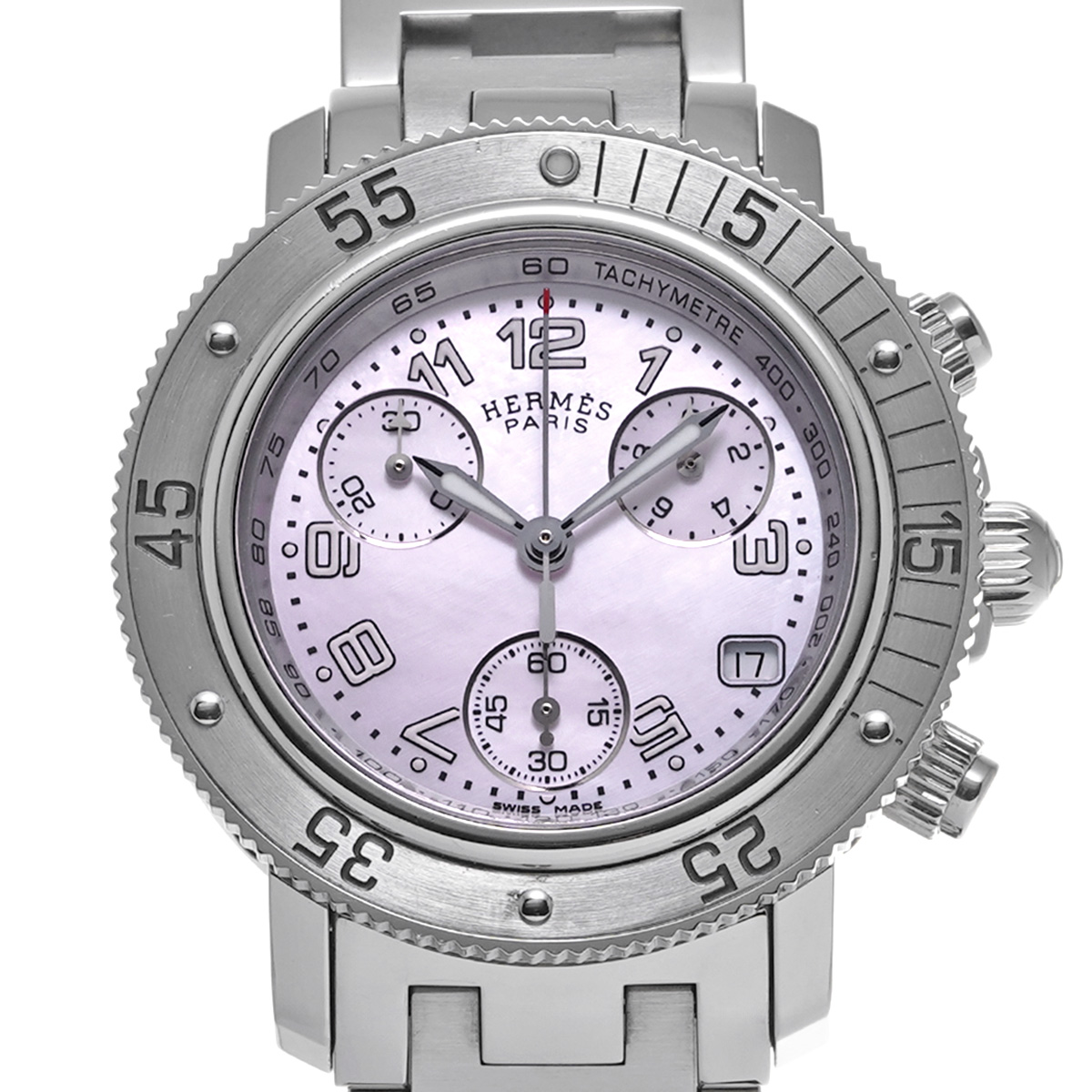 エルメス クリッパー ダイバー クロノグラフ CL2.310 ピンクシェル