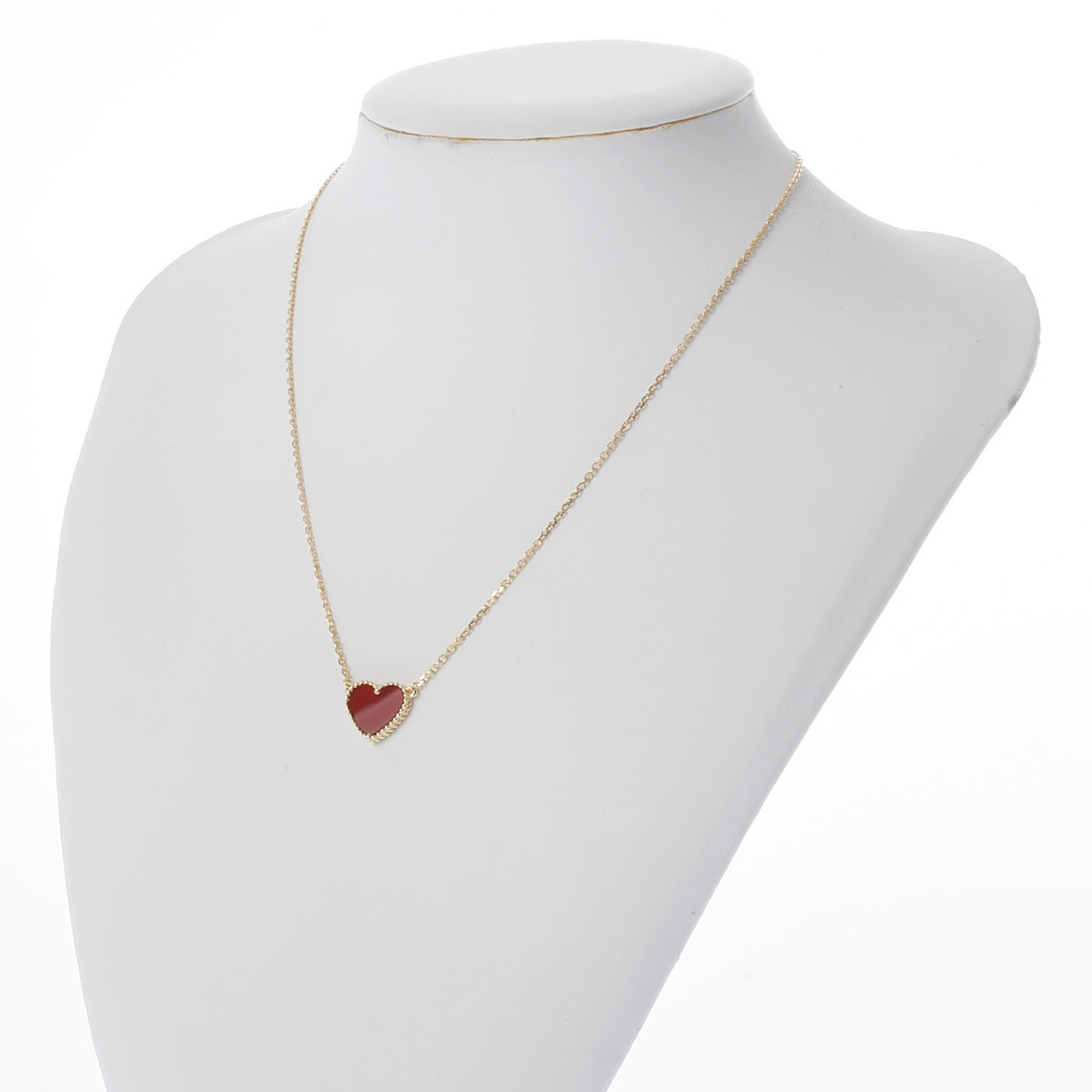 ヴァン クリーフ&アーペル ラッキーアルハンブラ ハート ネックレス